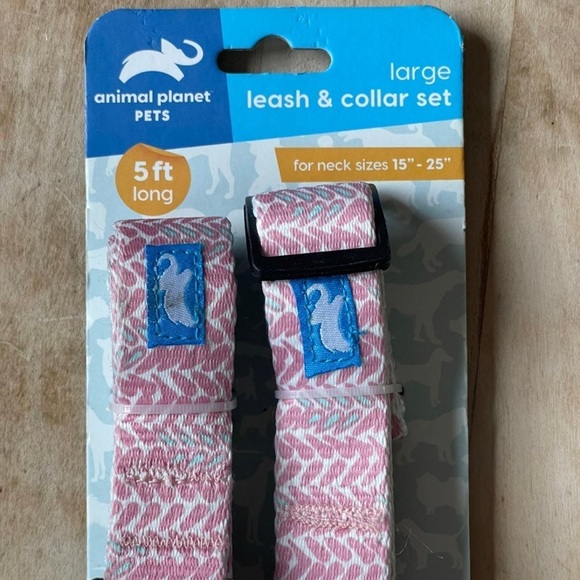 NWT Animal Planet PETS Leash and collar set, large, leash is 5 feet in length - Picture 2 of 4
